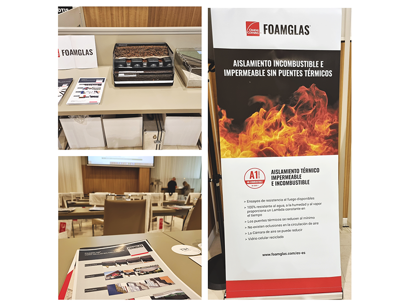 Foamglas, aislamiento térmico impermeable e incombustible